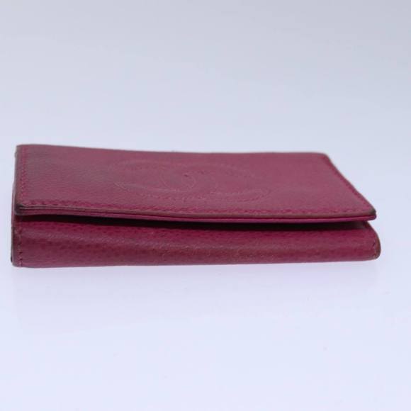 CHANEL Key Case Caviar Skin Pink Gold CC Auth ac3181 - Picture 6 of 16